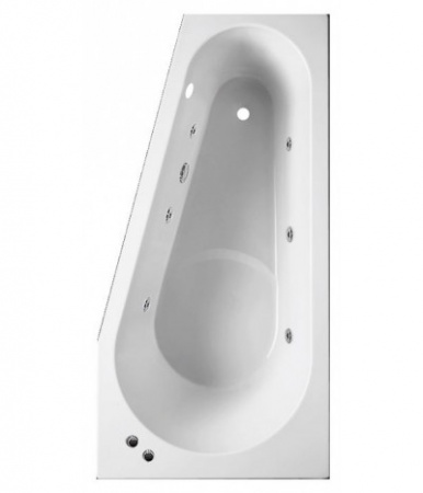 Ванна Riho Delta 150x80 с гидромассажем (Правая)