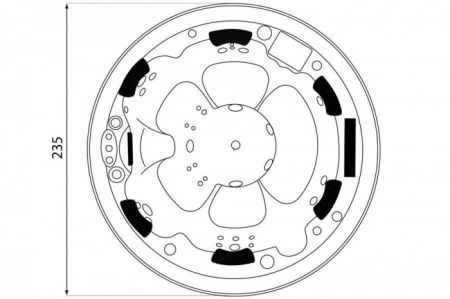 Гидромассажный СПА бассейн Sunrans SR865 Гидромассажный СПА бассейн Sunrans SR865